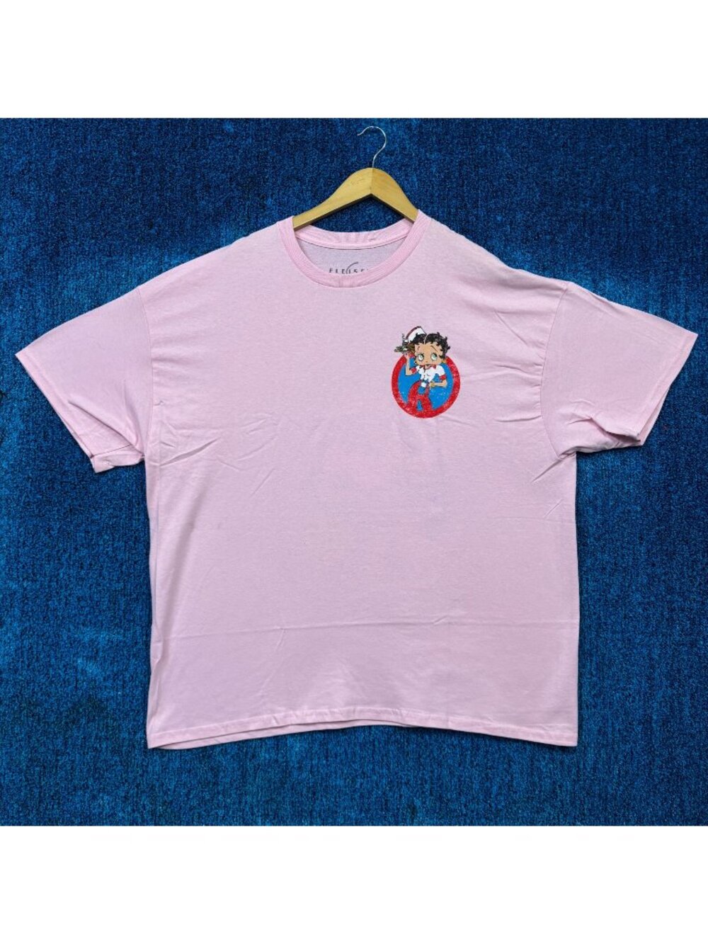 Betty Boop Roadside Service Cartoon Pink T-Shirt Size 2X